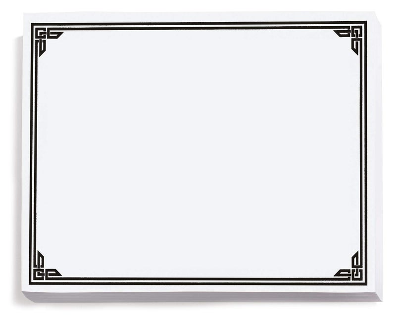PaperDirect Black on White Classic Specialty Certificates, 8Â½ x11, Foil Accents, 50 Count, Certificates And Awards Paper, For School, Work, Diplomas & Award Certificates - Image 1